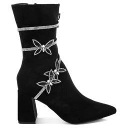London Rag Women's Black Casual Booties-image-91