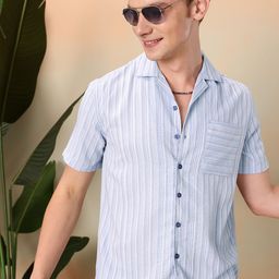 Mast & Harbour Opaque Checked Relaxed Fit Casual Shirt-image-44