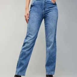DOLCE CRUDO Blue Plain Jeans-picture-49