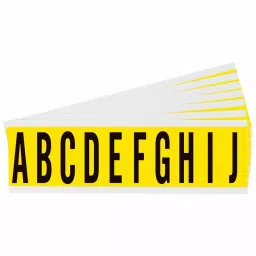 BRADY Letter Label 2 inch Character Height Gothic Font, 35TA26-image-3
