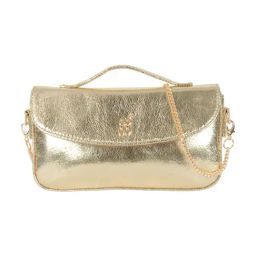 Baggit Gold Textured Extra Small Satchel-image-52