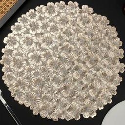 Dakshya Industries 2Pc Self Design Table Placemats-10