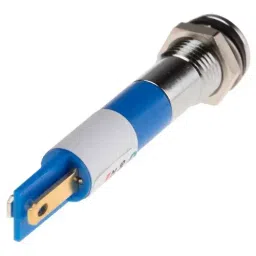 RS PRO Blue Panel Mount Indicator 220V AC, Mounting Hole Size 8 mm, IP Rating IP67, Model No 8462917 image 3