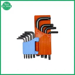 B K JAGAN & CO Small Short Torx L-Shape Wrench Set Metric System Repair Tools Allen Key Set (9 pcs) image 2