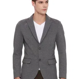 Basics Grey Comfort Fit Blazer-picture-34