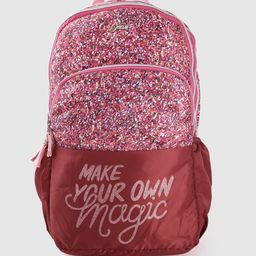 Gear Kids Abstract Printed Laptop Backpack with Glittery Effect -32L-37