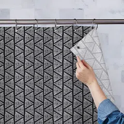 ArtzFolio Black & WhitePrinted Water Proof Shower Curtain-image-8