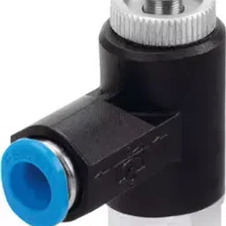 FESTO 6.35 mm (1/4 inch) Onetoway flow control valve for exhaust air GRLA-1/4-QS-8-RS-B-15