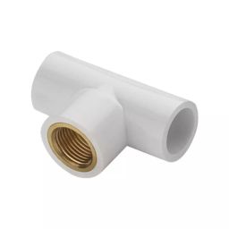 FITVIT Tee 19.05 mm (3/4 Inch) UPVC Brass Fitting (Pack of 40)-image-16