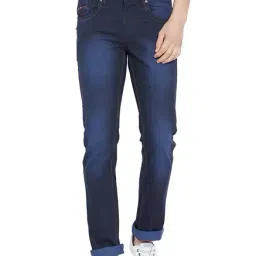 Duke Navy Cotton Regular Fit Jeans-image-61