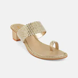Rubeezz Women Embellished Block Sandals-picture-46