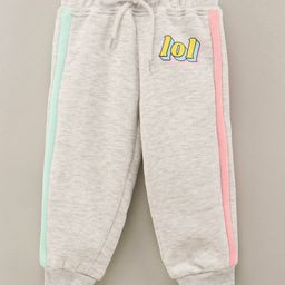 Vitamins Full Length Lounge Pants Text Print - Grey-image-82