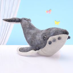 Wild Republic Cuddlekins Humpback Whale Soft Toy Grey - Length 42 cm-image-87