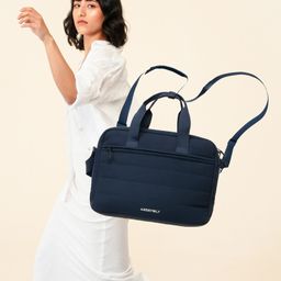 Assembly Lightweight Laptop Bag with Padded Compartment 14 inches .Sleek & Waterproof Cross Body Messenger Bag with Trolley Sleeve-image-14