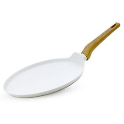 Bergner Naturally Forged Aluminum 28cm Pancake Pan / Dosa Tawa with Marble Non-Stick Coating - Induction Bottom, Free Non-Woven Trivet-image-54