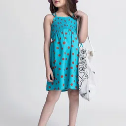 taffykids Polka Dot Print Fit & Flare Dress-picture-38