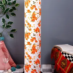 Devansh White & Red Printed Round Shape Floor Lamp-25