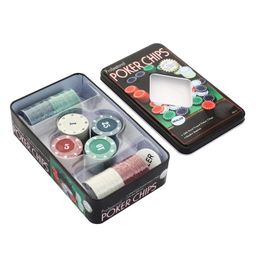 VGRASSP 100 Pcs Poker Chips Set With 1 Dealer Button For Poker Game Toy For Kids, Adults - Packed In Tin Case With Instruction Manual - Have More Fun And Enjoyment With Family And Friends image 5