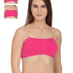 Tweens Pack of 3 Pink Full-Coverage Tube Bras TW279DPK-image-62