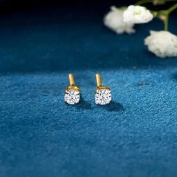 P.N.Gadgil Jewellers 22KT (916) BSI Gold Pebble Pop Earring-image-58