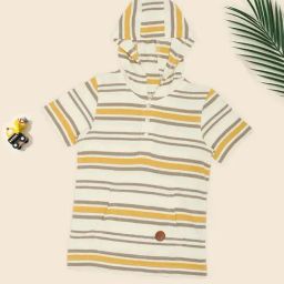 Pantaloons Junior Boys Elm Green Striped T-Shirt-image-125