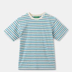 United Colors of Benetton Kids Blue & White Striped T-Shirt-29
