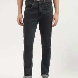 United Colors of Benetton Black Cotton Blend Carrot Fit Jeans-image-75