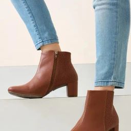 Rocia by Regal Women's Tan Casual Booties-image-22