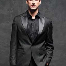 Rare Rabbit Black Tailored Fit Solid Blazer-image-24