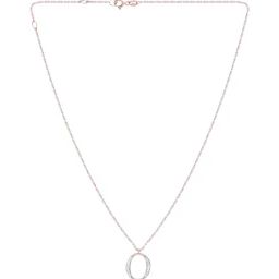 Bhima Jewels 18k (750) Rose Gold Diamond Celestial Oval Elegance Fancy Chain Necklace for Women-picture-46