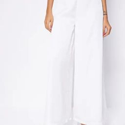 Cover Story White Regular Fit Mid Rise Trousers-image-38