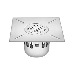 Sanjay Chilly Square Floor Drainer with Cockroach Trap Silver 255 x 255 mm, ‎SCCT-S-255-image-34