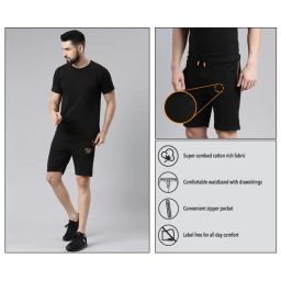 Force NXT Multicolored Cotton Regular Fit Shorts - Pack Of 3 image 5