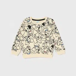 Juniors by Lifestyle Beige Printed Regular Fit Sweatshirt-image-10