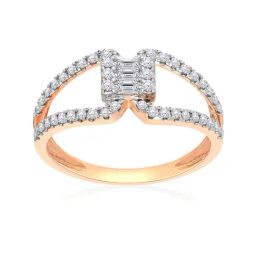 Malabar Gold and Diamonds 18k Rose Diamond Ring for Women-image-52
