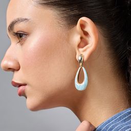 Kushal's Fashion Jewellery Gold-Plated Drop Earrings-picture-3