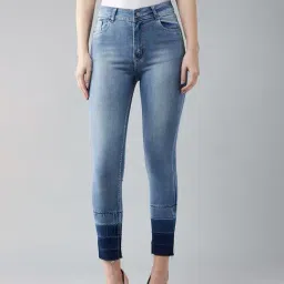 DOLCE CRUDO Light Blue High Rise Jeans-image-97