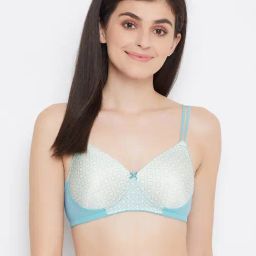 Clovia Green Non Wired Padded T-Shirt Bra-image-35