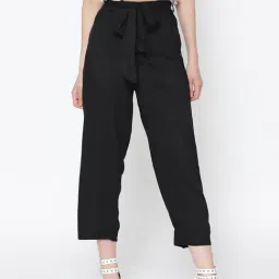 Sera Black Regular Fit Pants-picture-6
