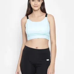 Clovia Blue Non Wired Padded Sports Bra-image-47