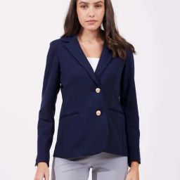 Fablestreet Navy Plain Blazer-picture-18