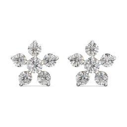 Joyalukkas 18k Yellow Gold & Diamond Stud Earrings for Girls-image-9