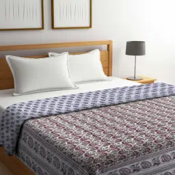 Klotthe Mild Winter Purple Fiber 553 GSM Double-Sized Quilt-image-76