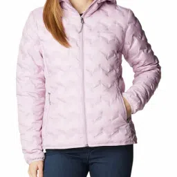 Columbia Pink Full Sleeve Delta Ridge Down Puffer Jacket-image-10