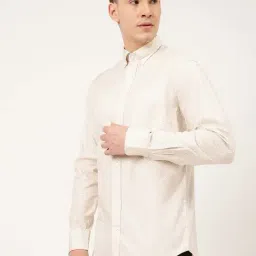 GANT Beige Full Sleeves Button Down Collar Shirt-picture-1