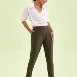 Go Colors! Green Mid Rise Treggings-picture-21
