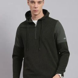 Rock.it Olive Regular Fit Hooded Sweatshirt-picture-35