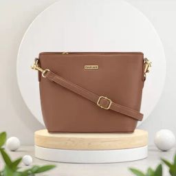 Fastrack Tan Solid Sling Handbag-65