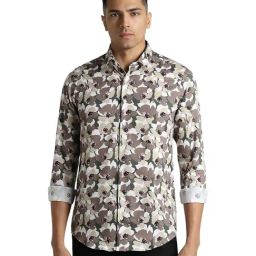 Simon Carter London Multi Floral Print Slim Fit Shirt-image-10