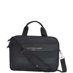 Tommy Hilfiger Black Paneled Free Size Messenger Bag-image-97